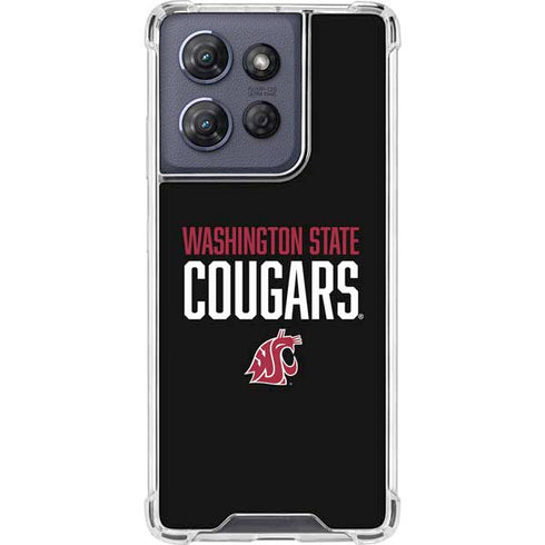 Washington State University Cougars Moto G Play 5G (2025) Clear Case